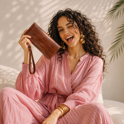 Bellavie – Croc Clutch Wallet