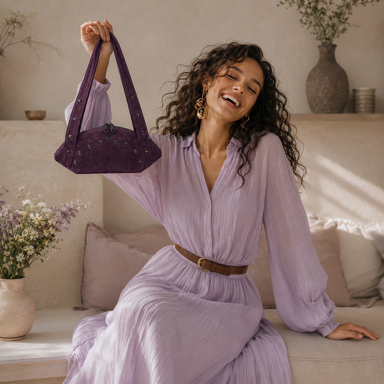 Liora – Studded Shoulder Bag