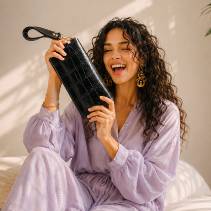 Bellavie – Croc Clutch Wallet