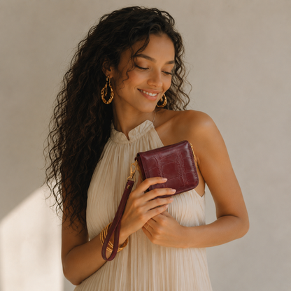 Mirella – Croc Mini Wallet