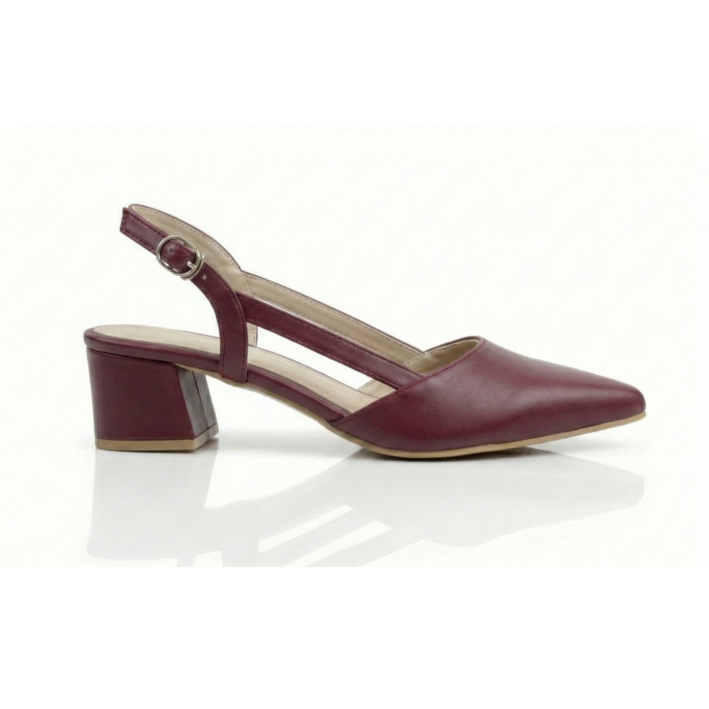 ZOE Slingback Mid-Heel Shoes | Scarpella