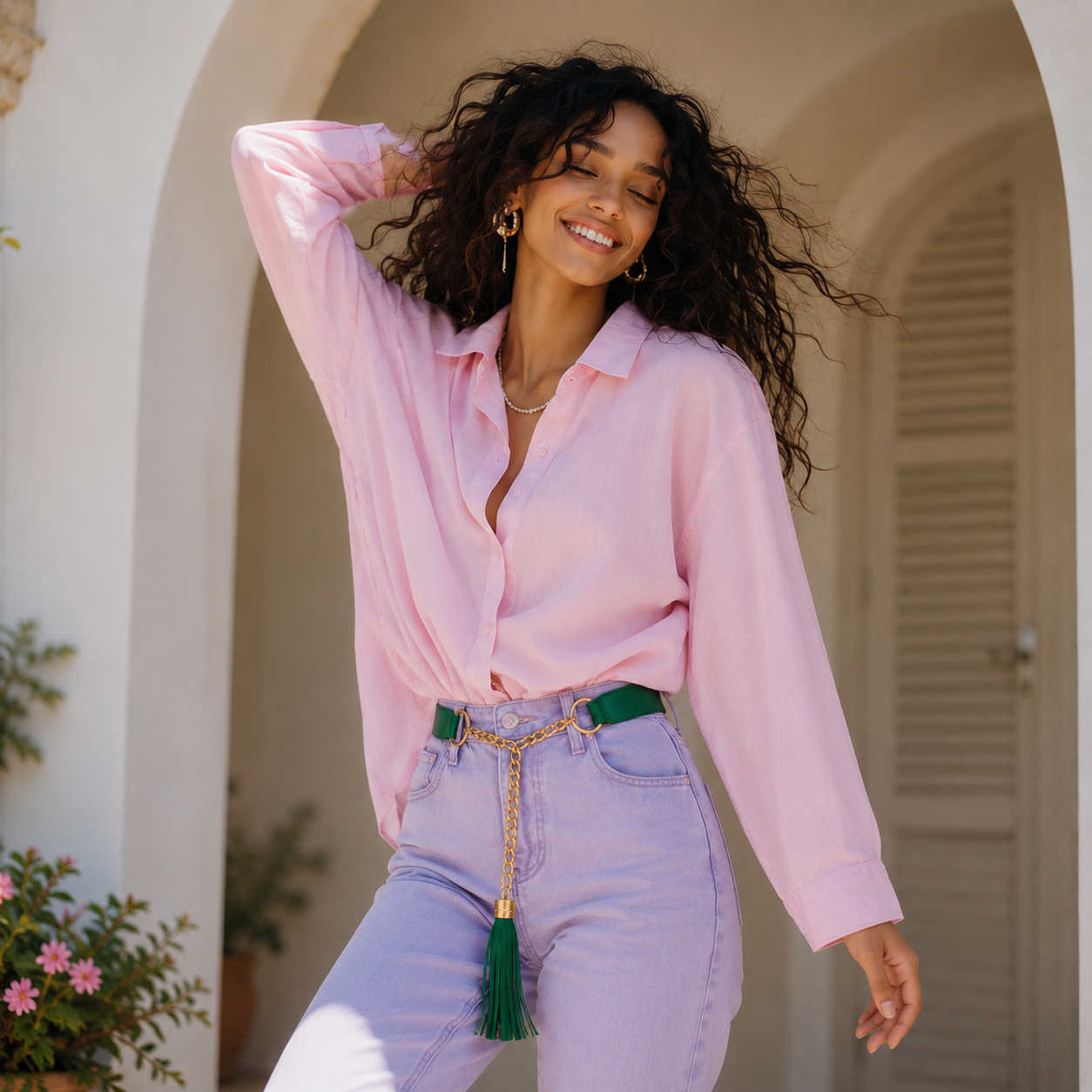 Valencia – Chain Tassel Belt