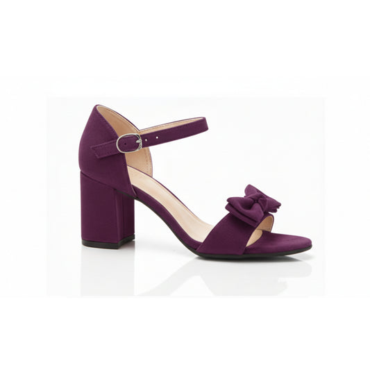 Sola Suede Block Heel Sandal | Scarpella
