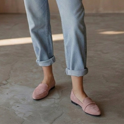 Vogue Suede Everyday Flat Shoes | Scarpella