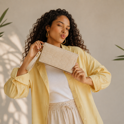 Bellavie – Croc Clutch Wallet