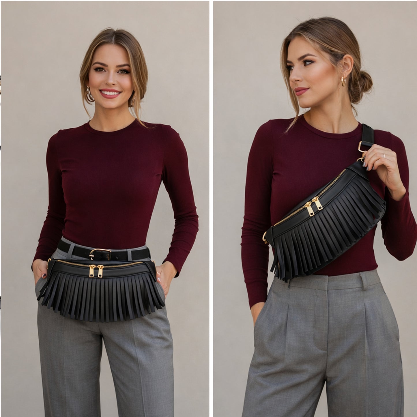 Soreya – Fringe Waist Bag