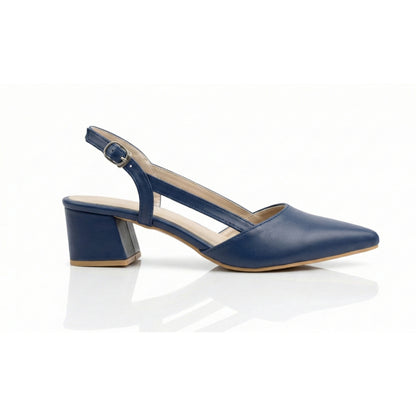 ZOE Slingback Mid-Heel Shoes | Scarpella
