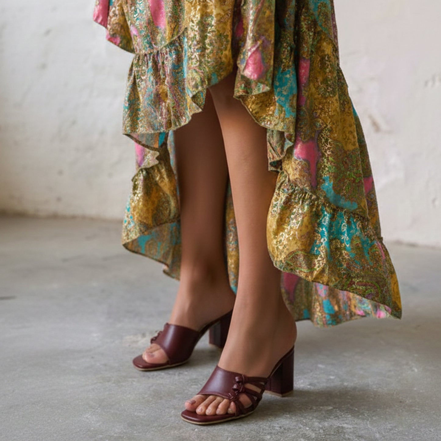 Soft Knot Block Heel | Scarpella