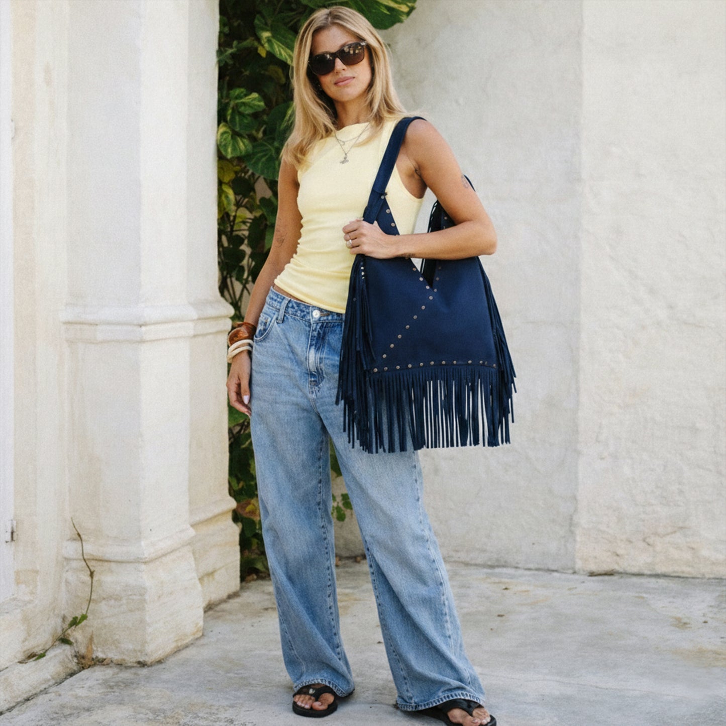 Virella Fringe Hobo | Scarpella