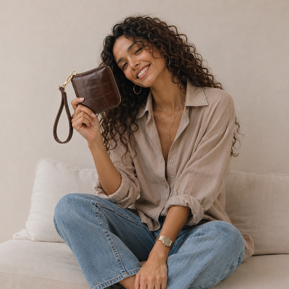 Mirella – Croc Mini Wallet