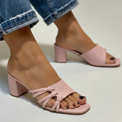 Soft Knot Block Heel | Scarpella