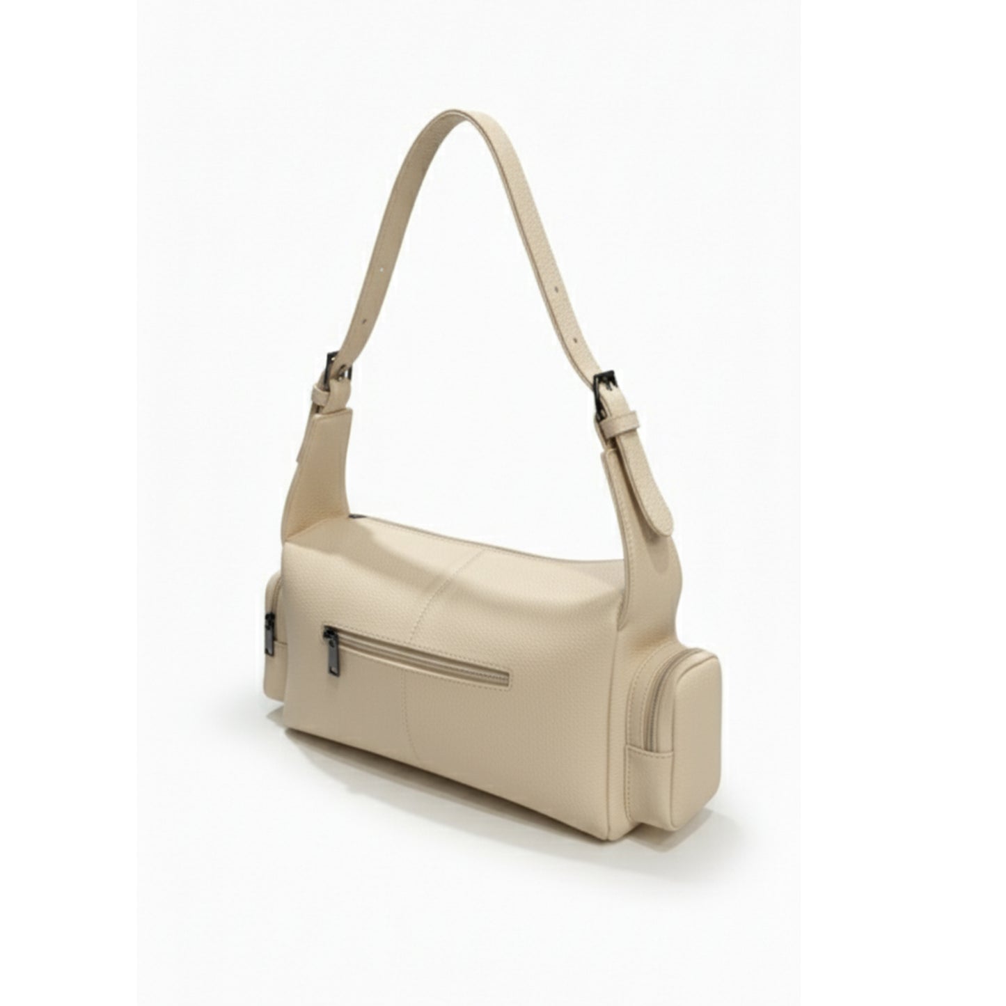 Beige LUSHA Dual Carry Bag (Hand & Shoulder)