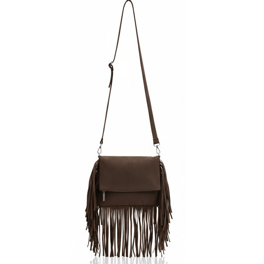 Juno – Suede Fringe Crossbody
