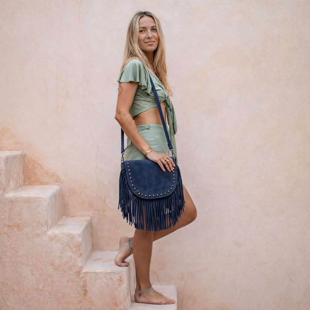 Ira – Suede Fringe Crossbody