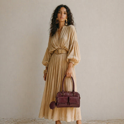 Cleo – Multi-Pocket Handbag