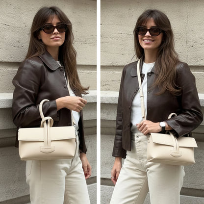 Knot Sculpted Handle Crossbody Handbag | Scarpella