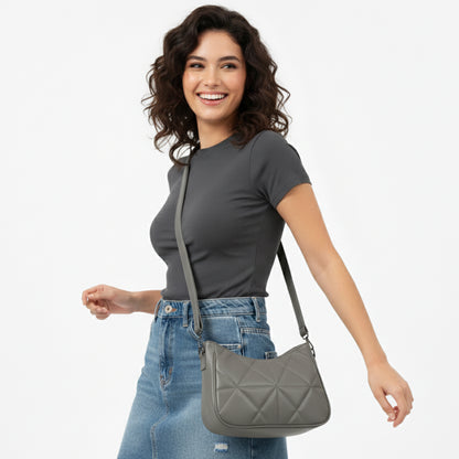 Grey Amara Crossbody & Handbag
