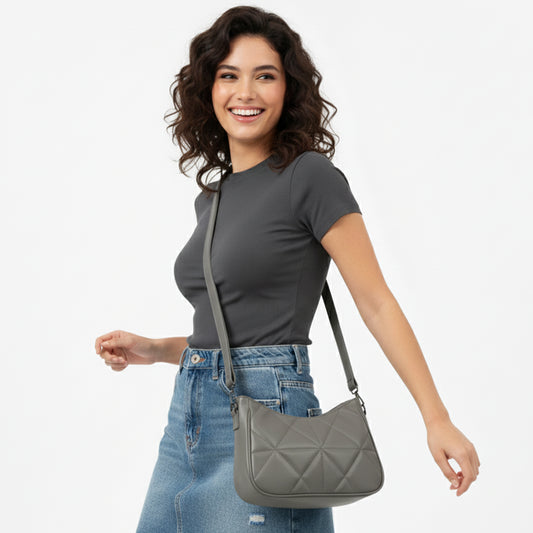 Grey Amara Crossbody & Handbag