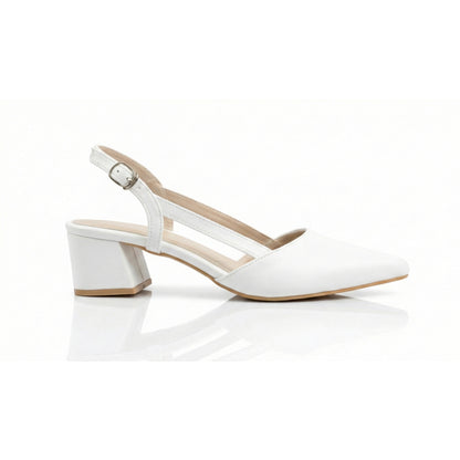 ZOE Slingback Mid-Heel Shoes | Scarpella