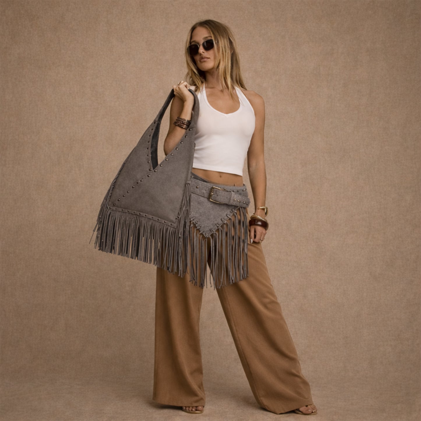 Virella Fringe Hobo | Scarpella