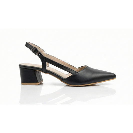 ZOE Slingback Mid-Heel Shoes | Scarpella