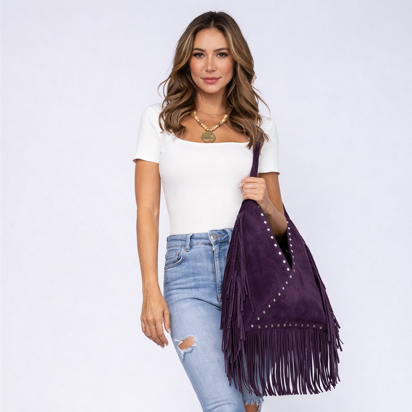 Virella – Fringe Hobo Bag