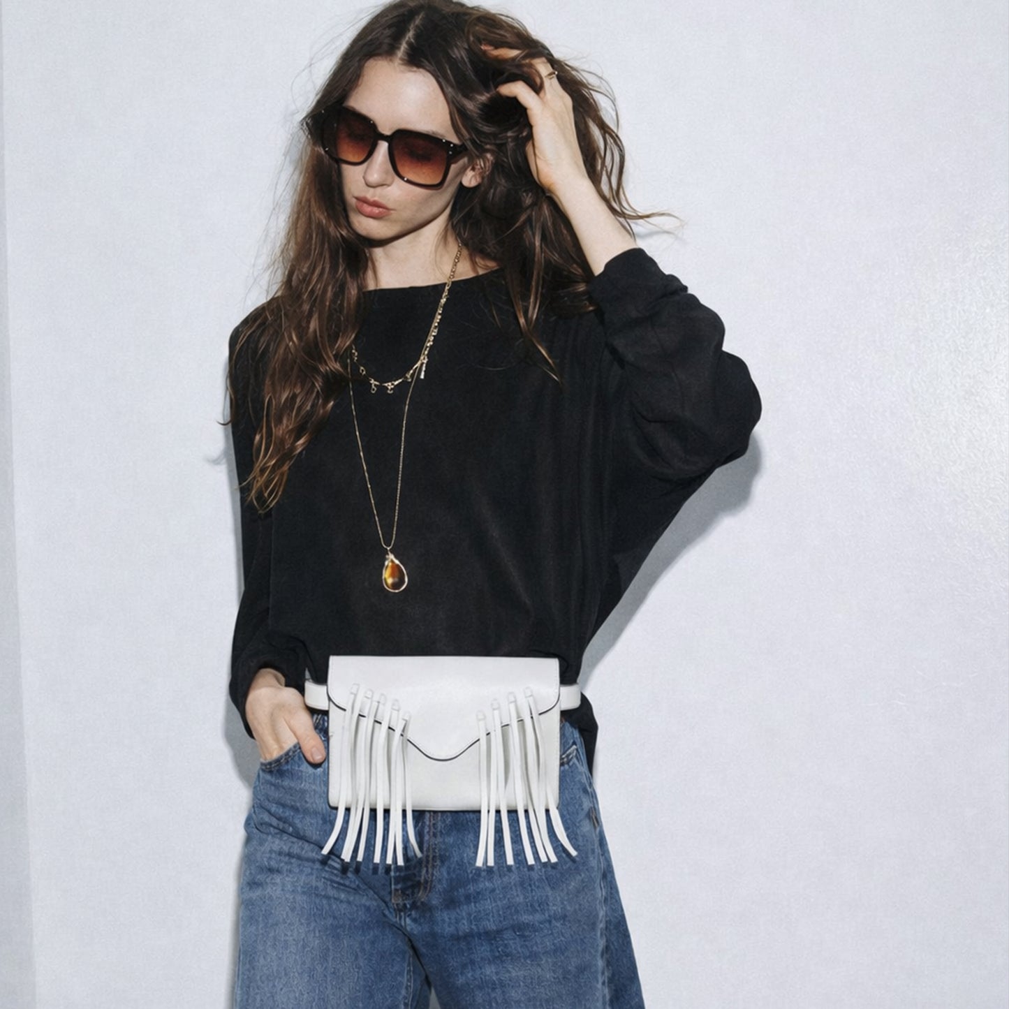 Sahara Fringe Belt Bag | Scarpella