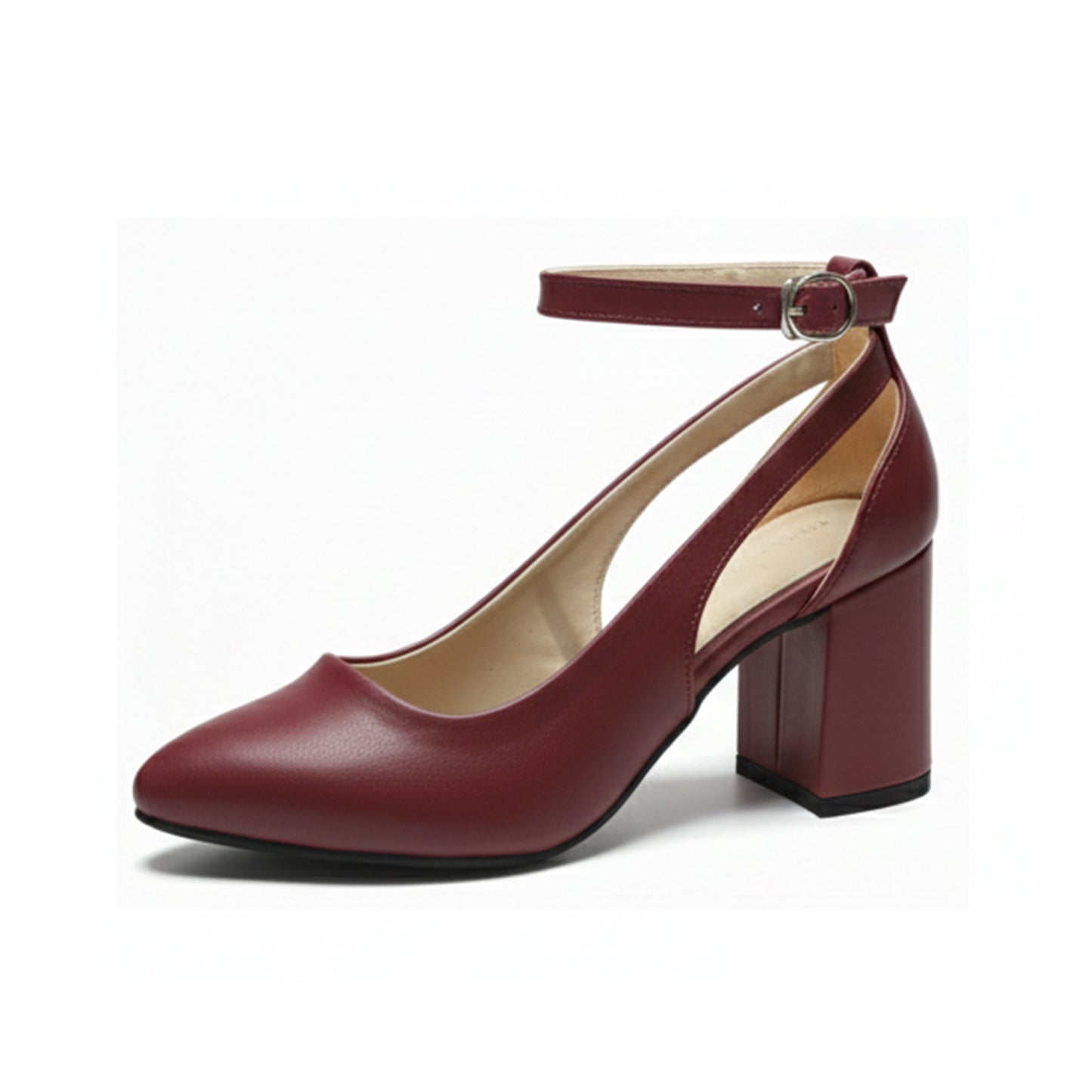 RAYA Block Heel Ankle-Strap Shoes | Scarpella