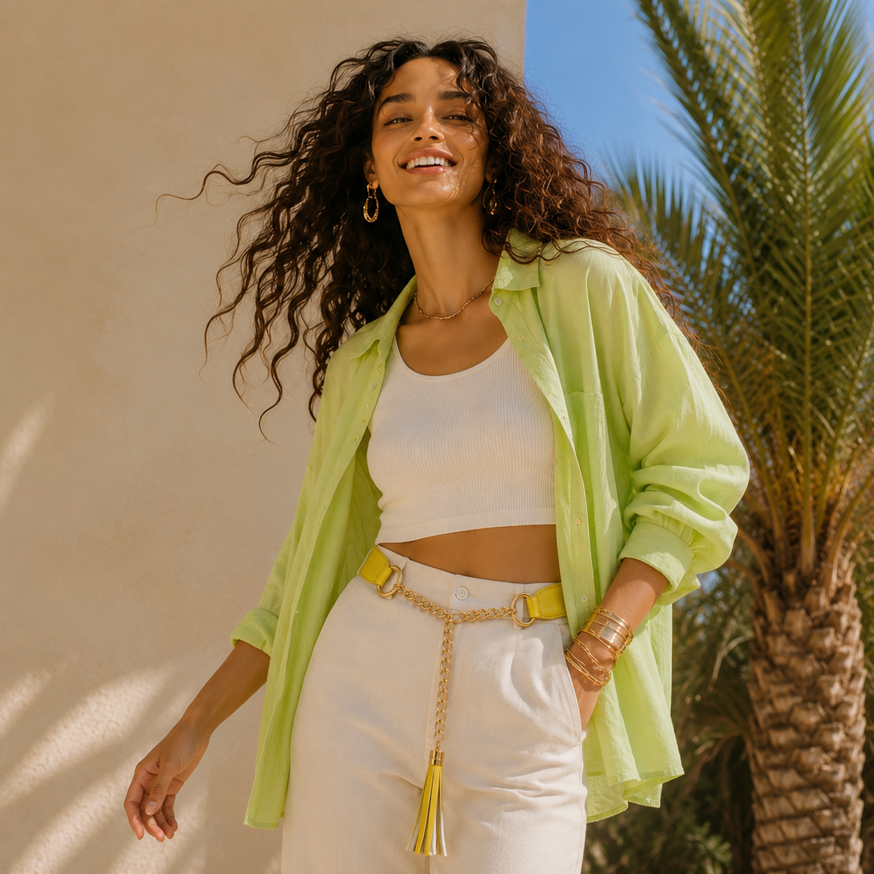 Valencia – Chain Tassel Belt