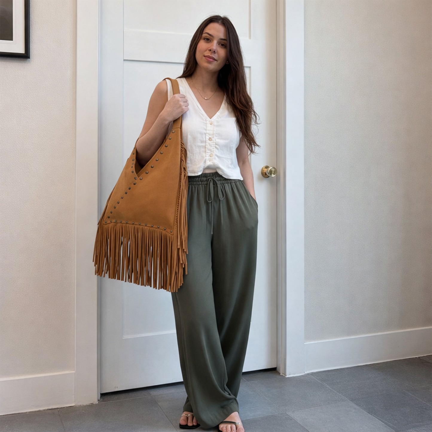 Virella Fringe Hobo | Scarpella