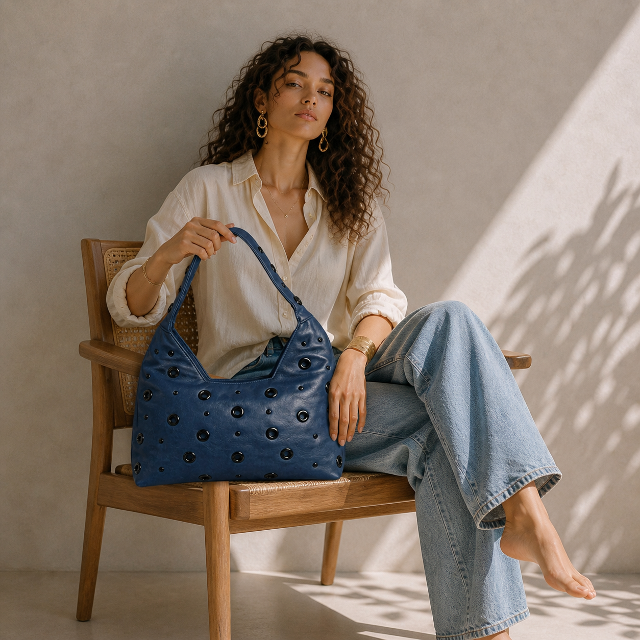 Sorella – Eyelet Hobo Bag