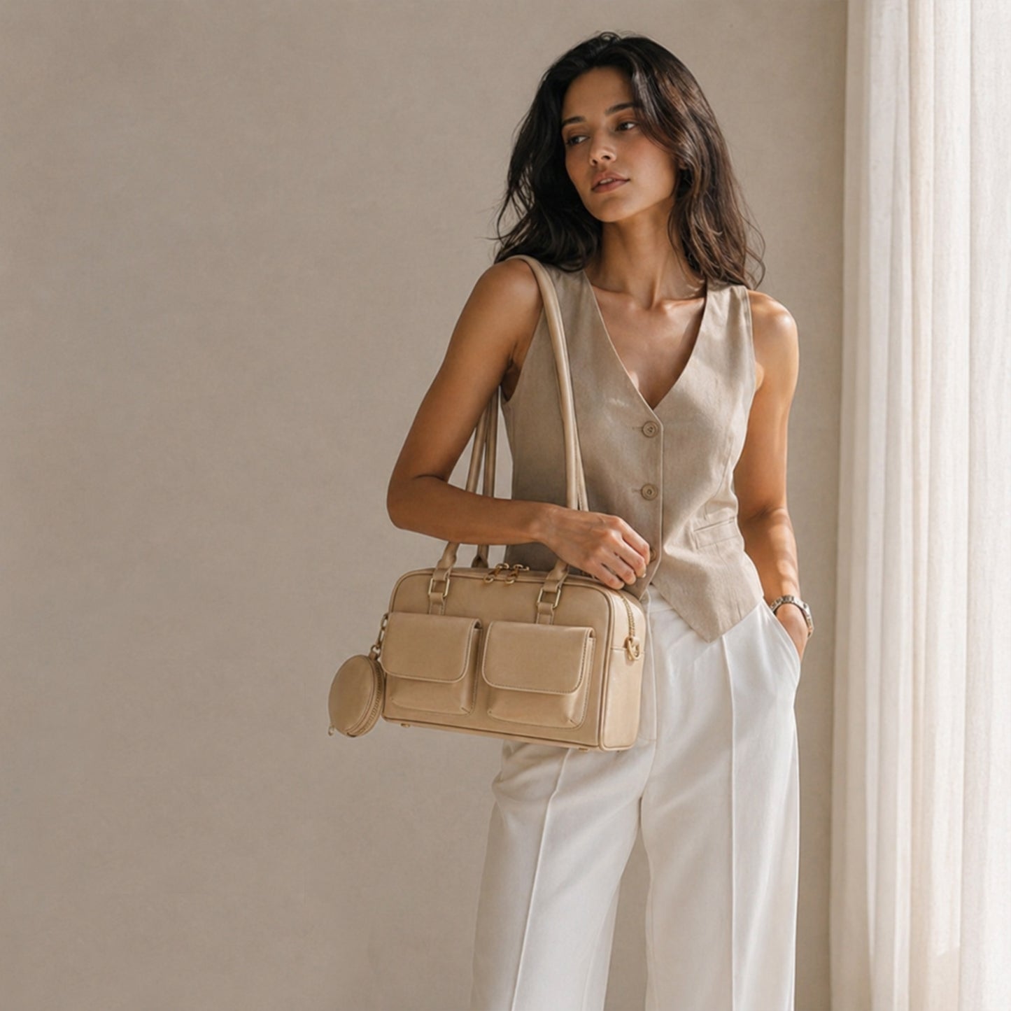 Cleo – Multi-Pocket Handbag