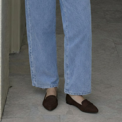 Vogue Suede Everyday Flat Shoes | Scarpella