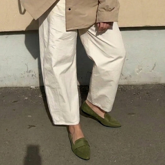 Vogue Suede Everyday Flat Shoes | Scarpella