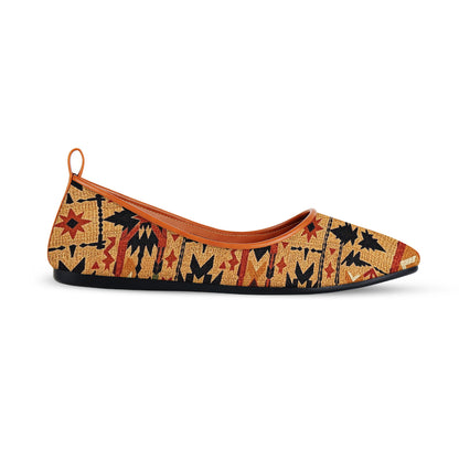 MAYZA Roux Printed Flat Shoes