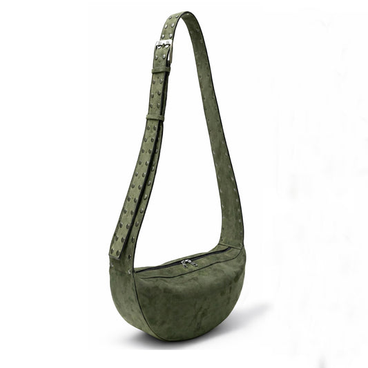 Velora Crescent Stud Bag | Scarpella