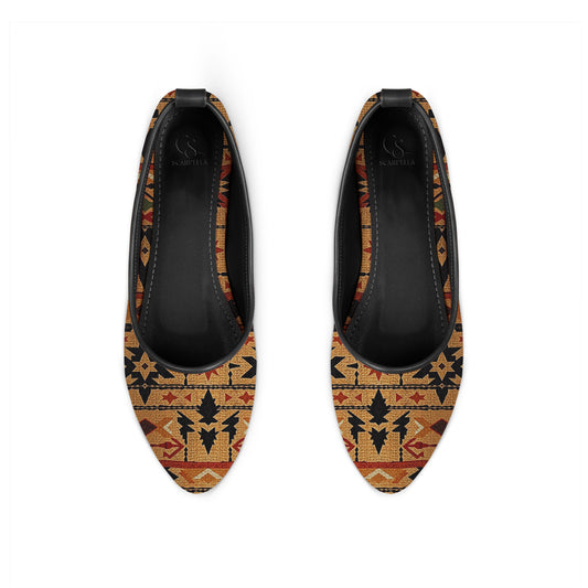 MAYZA Roux Printed Flat Shoes
