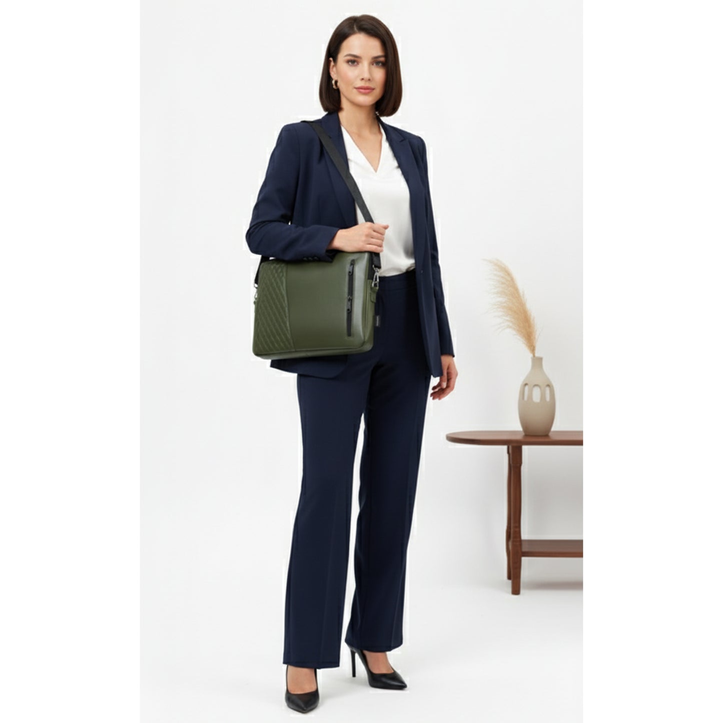 Olive Edge Capitoné  Laptop Sleeve