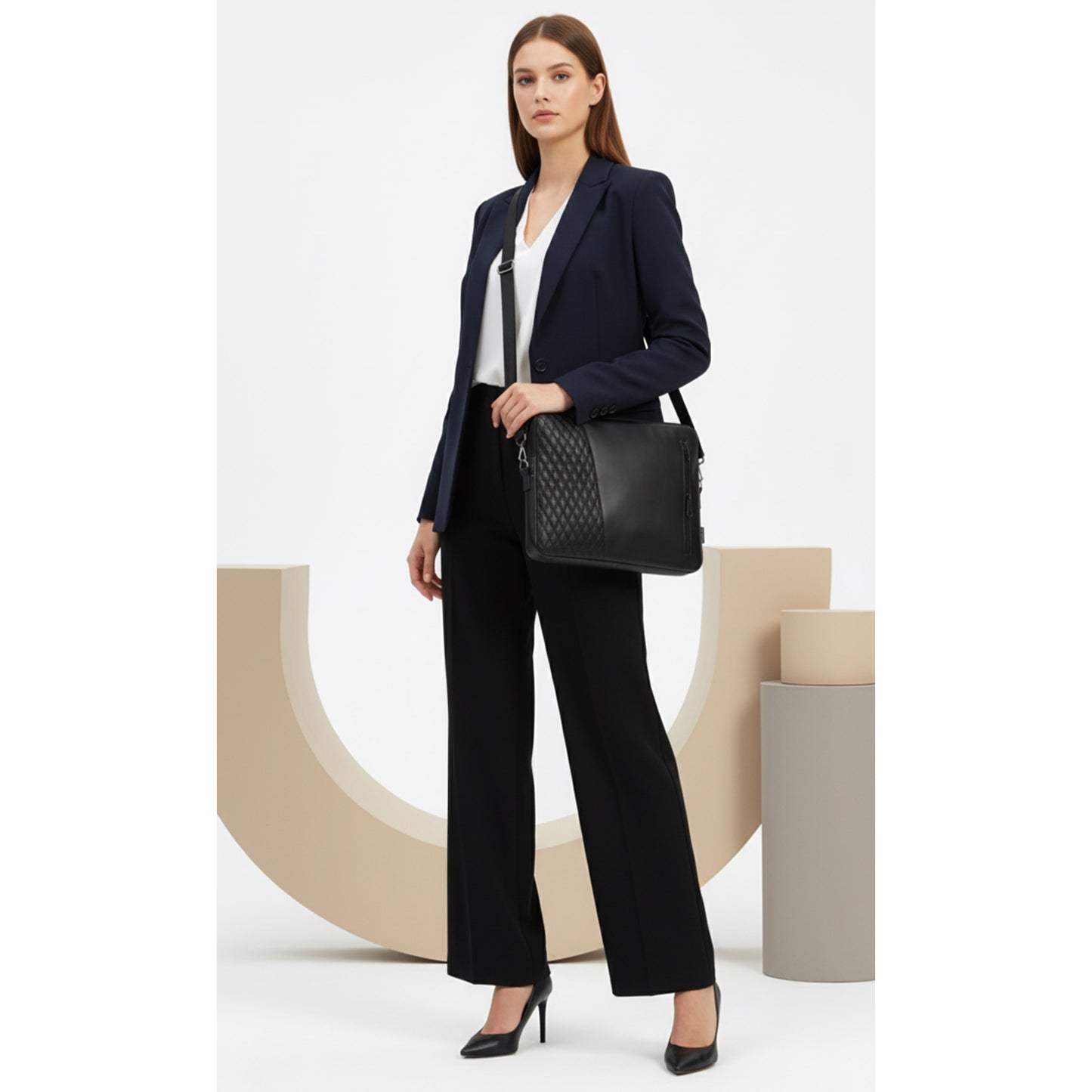 Black Edge Capitoné  Laptop Sleeve