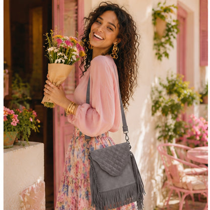 Selvara –Mini Fringe Suede Bag