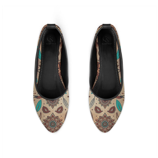 MAYZA Melo Printed Flat Shoes