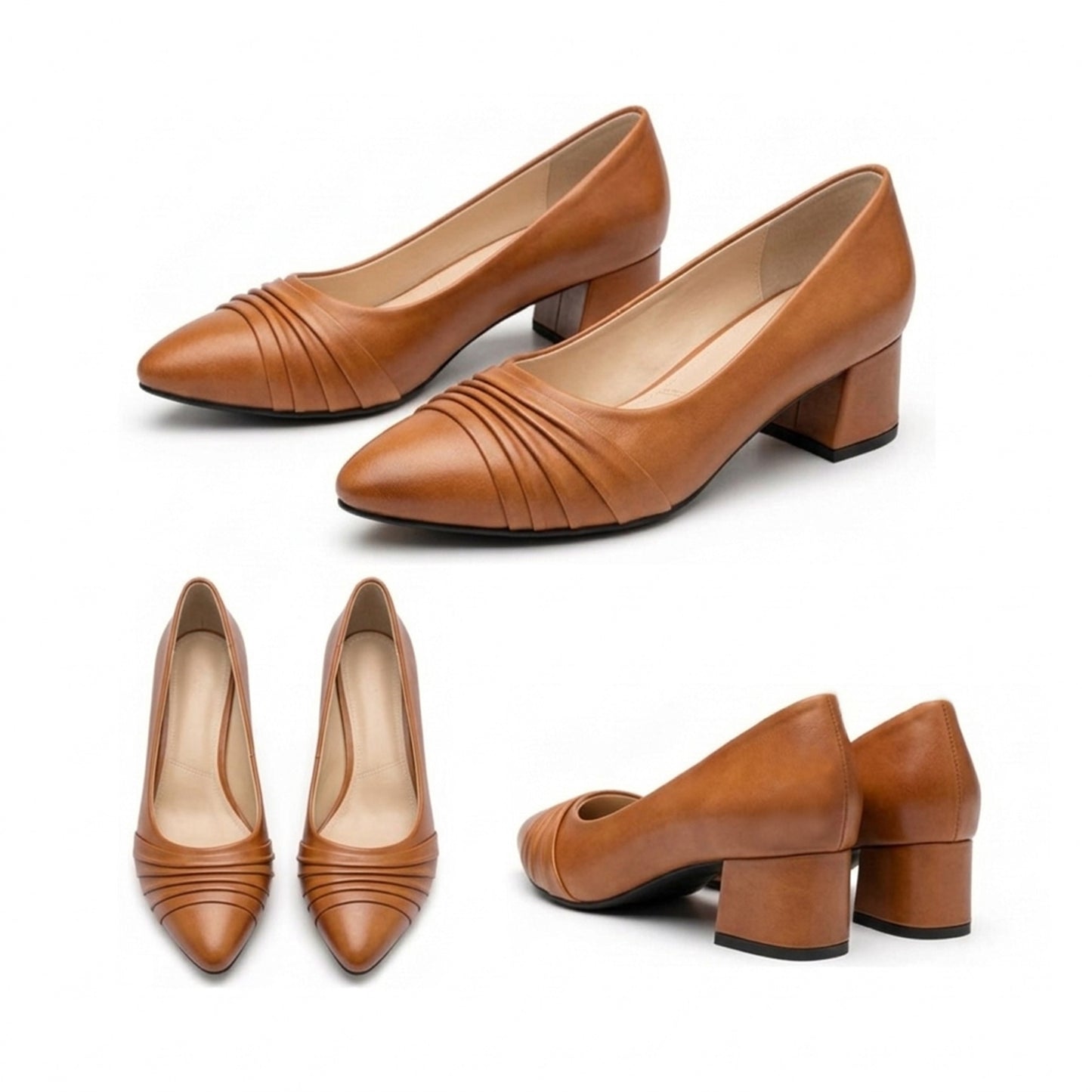 Kavya – Pleated Low Heel