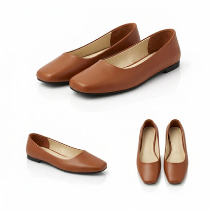 Lora – Square Toe Flat