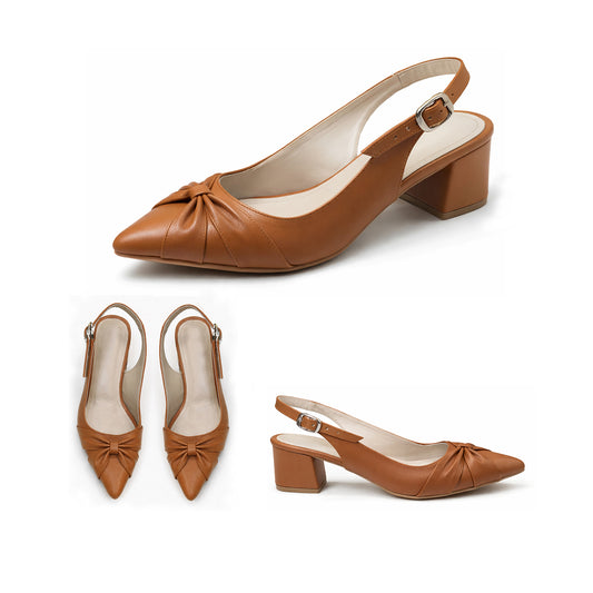 Vera – Knot Slingback Heel | SCARPELLA