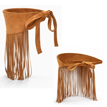 Boho Wrap Fringe Belt | Scarpella