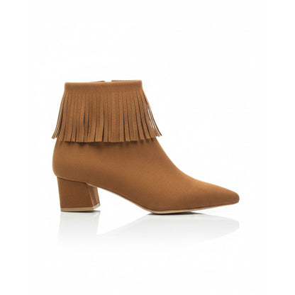 Willow – Suede Fringe Ankle Boot