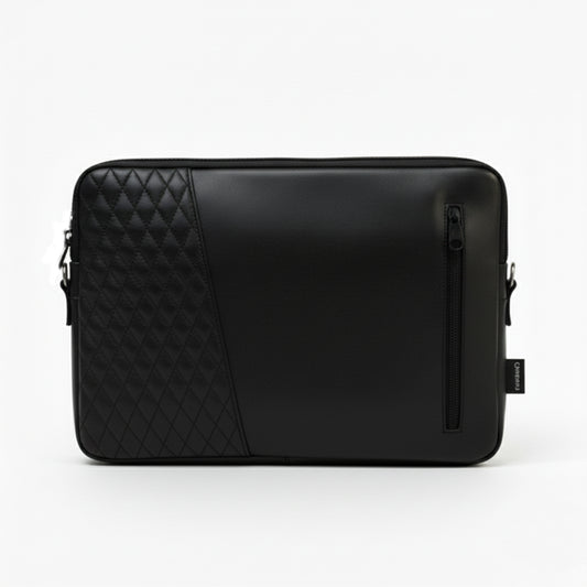 Black Edge Capitoné  Laptop Sleeve