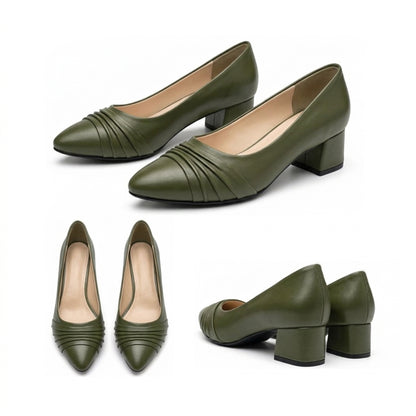 Kavya – Pleated Low Heel