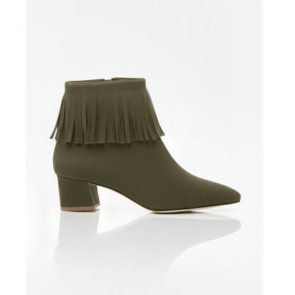 Willow – Suede Fringe Ankle Boot