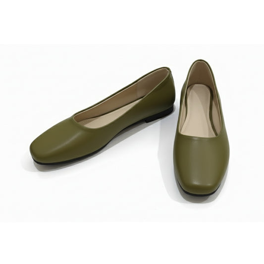 Olive Lora Flat Shoes